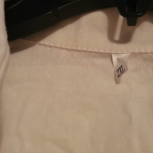 Linen, Cream Colored, Nice For Summer 2piece Pant Set, size Label 2Xl. Its Small - Picture 3 of 4